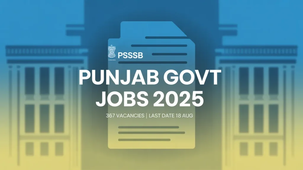 PSSSB Sr Assistant Jr Auditor Etc Online Form Apply