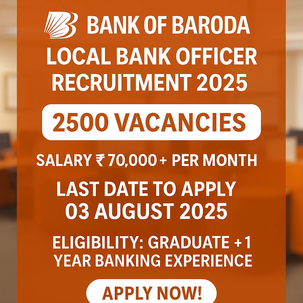 Bank of Baroda Local Bank Officer Recruitment 2025
