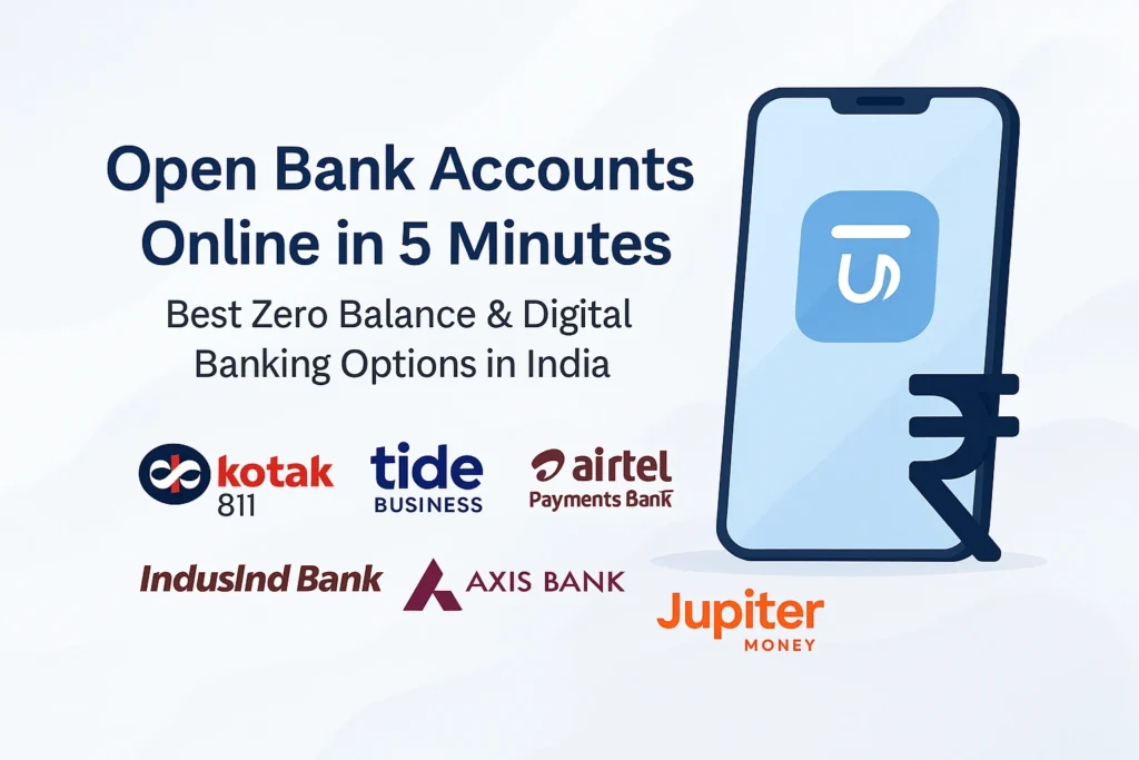 Open Bank Accounts Online in India